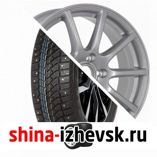 Колесо в сборе Viatti Brina Nordico (V-522) 205/65 R15 T 94 + CrossStreet CR16 6xR15 4×100 ET48 DIA54.1 Серебристый в Ижевске